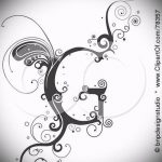 Levél tetoválás vázlata tetováláshoz - opció - tatufoto.ru - 23