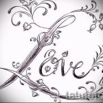 Betű tetoválás vázlata tetováláshoz - opció - tatufoto.ru - 10