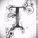 Betű tetoválás vázlata tetováláshoz - opció - tatufoto.ru - 8