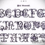 Levél tetoválás vázlata tetováláshoz - opció - tatufoto.ru - 6