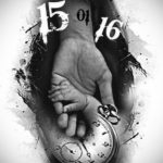 vázlat a kézben lévő tetoválóórához 2019.09.19. №002 - vázlat a tetováló órához ha -