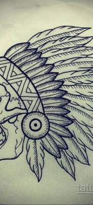 szkice tatuażu czaszki na nodze 17.09.2019 №017 - Szkic tatuażu czaszki na -