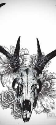 wzory tatuaży czaszki zwierząt 17.09.2019 №012 - wzory tatuaży czaszki zwierząt -