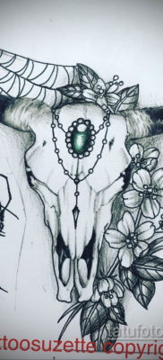 wzory tatuaży czaszki zwierząt 17.09.2019 №005 - wzory tatuaży czaszki zwierząt -