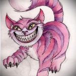 A cheshire macska tetoválási vázlatának hűvös változata - használható egy cheshire macska fotójának tetoválásához