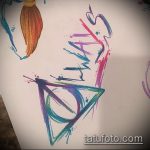 Halál ereklyék tetoválás vázlata # 302