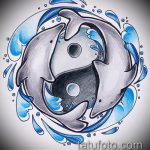 dolphin tattoo sketch # 231 is a worthy version of a drawing that can be successfully used to transform and apply as a dolphin and sun tattoo