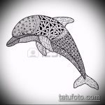 dolphin tattoo sketch # 655 - a cool version of the picture that can be easily used for alteration and drawing a dolphin arm as a tattoo