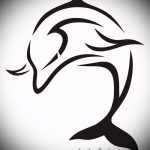 dolphin tattoo sketch # 462 - a cool version of the picture that can be successfully used to transform and apply a dolphin arm as a tattoo