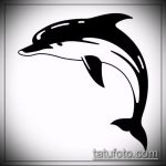 dolphin tattoo sketch # 880 is a cool version of the pattern that can be successfully used for processing and drawing a dolphin arm as a tattoo