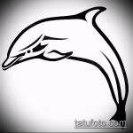 dolphin tattoo sketch # 899 is a cool version of the pattern that can be successfully used for processing and applying as a dolphin tattoo on the neck
