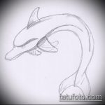 dolphin tattoo sketch # 639 is an interesting version of the pattern that can be easily used to transform and apply as a dolphin tattoo on the arm