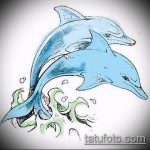 dolphin tattoo sketch # 844 - a cool version of the pattern that can be easily used to transform and apply as a dolphin tattoo on the leg