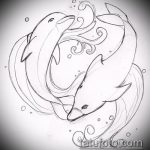 dolphin tattoo sketch # 388 is a cool version of the pattern that can be successfully used to transform and apply a dolphin arm as a tattoo