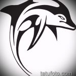 dolphin tattoo sketch # 521 - an interesting version of the pattern that can be successfully used for alteration and drawing as a tattoo dolphin polynesia