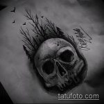 A fa tetoválás vázlata # 448 a minta érdekes változata, amely sikeresen használható módosítására és tetováló tölgyfaként való alkalmazására