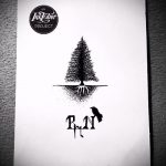 fa tetoválási vázlat # 278 - a minta méltó változata, amely könnyen használható a fa megváltoztatására és a nyakra való felhelyezésére tetoválásként