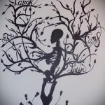 fa tetoválás vázlata # 562 - a minta hűvös változata, amely könnyen használható egy fa átalakítására és felhelyezésére, mint egy fa tetoválás a karra
