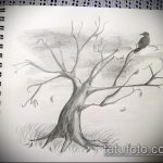 fa tetoválás vázlata # 992 - a minta exkluzív változata, amely könnyen használható átalakítására és alkalmazására, mint egy fa tölgyfa tetoválás