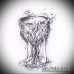 A fa tetoválás vázlata # 909 a minta érdekes változata, amely könnyen használható felülvizsgálatra és fatetoválásként történő alkalmazásra