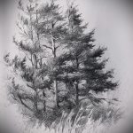 A fa tetoválás vázlata # 886 a minta érdekes változata, amely sikeresen használható egy fa átalakítására és felhelyezésére a nyakra, mint egy tetoválás