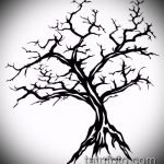 A fa tetoválás vázlata # 469 egy rajz klassz változata, amely sikeresen használható egy körben lévő fa véglegesítésére és tetoválásként történő alkalmazására