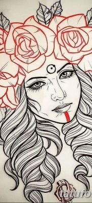 vázlat egy lány tetoválásáról 2019.03.08. №017 - tetoválóvázlatok lányoknak -