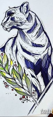 párduc tetoválási vázlat lányoknak 2019.03.08. №007 - tetoválóvázlatok -