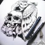 fotó vázlatok tetoválás dotwork kelt 2017.10.10 № 259 - vázlatok tetoválás dotwork -