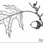 Tetovált tölgyfalevél fotóvázlata 2018.09.11 -től №008 - tetováló tölgyfalevél vázlata