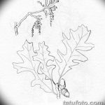 Fényképvázlat a tölgyfa tetoválásról 2018.09.11.