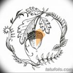 Fényképvázlat a tölgyfa tetoválásról 2018.09.11. №022 - vázlat a tölgyfa tetoválásról