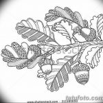 Fotó vázlat a tölgyfa tetoválásról 2018.09.11.