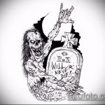 Joker tetoválás vázlat # 801 - a kép hűvös változata, amely jól használható feldolgozásra és tetoválásként történő alkalmazásra Joker mosoly