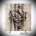 A Joker tetoválás vázlata # 482 a minta érdekes változata, amely sikeresen használható Joker bábjátékos tetoválásként történő átalakítására és alkalmazására