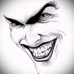 A Joker tetoválás vázlata # 417 a kép méltó változata, amely sikeresen használható Joker tetoválás betűkkel történő finomítására és alkalmazására