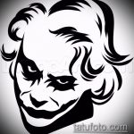 Joker tetoválás vázlat # 329 - a kép érdekes változata, amely jól használható revízióhoz és rajzoláshoz tetoválás Joker képregényként