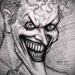 A Joker tetoválás vázlata # 886 a kép hűvös változata, amely sikeresen használható a Joker kártya megváltoztatására és tetoválásként történő alkalmazására