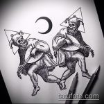 A Joker tetoválás vázlata # 816 a minta érdekes változata, amely jól használható Joker tetoválás feliratként történő feldolgozásra és alkalmazásra