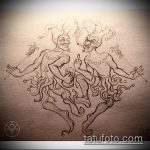 Joker tetoválás vázlat # 503 - a minta egyedi változata, amely sikeresen használható revízióhoz és alkalmazáshoz, mint joker tetoválás a hátlapon