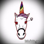 egyszarvú tetoválás vázlat 58. szám - a minta hűvös változata, amely könnyen használható változtatásra és tetoválásként való felhasználásra egyszarvú szárnyakkal