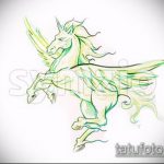 vázlat egy 25 -ös egyszarvú tetoválásról - a kép méltó változata, amely jól használható a változtatáshoz és az alkalmazáshoz, mint tetováló egyszarvú vicces