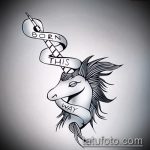 az egyszarvú tetoválás vázlata # 799 a minta hűvös változata, amely könnyen használható egyszarvú tetoválásként a lapockára