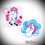 az egyszarvú tetoválás vázlata # 688 a minta méltó változata, amely könnyen használható átalakítására és tetoválásként való alkalmazására, egyszarvú szárnyakkal