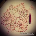 vázlat egy egyszarvú tetoválásról, 31