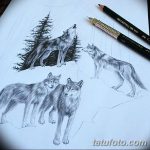 снимка Скици на татуировка смърч от 23.04.2018 №052 - Скици на татуировка смърч -