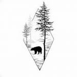 снимка Скици на татуировка смърч от 23.04.2018 №138 - Скици на татуировка смърч -