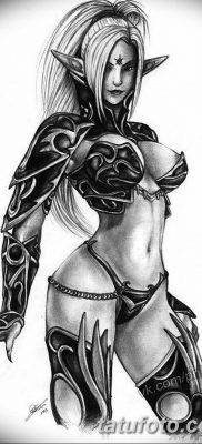 vázlat tetoválás elf 2019.07.16. №078 - vázlat tetoválás elf -