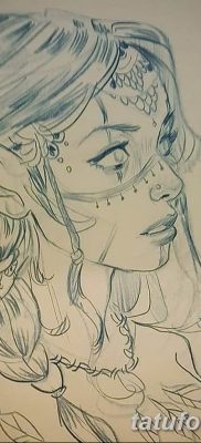 vázlat tetoválás elf 2019.07.16 №030 - vázlat tetoválás elf -