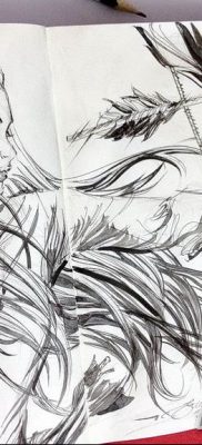 vázlat tetoválás elf 2019.07.16 №031 - vázlat tetoválás elf -